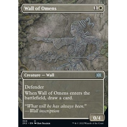 Magic löskort: Double Masters 2022: Wall of Omens (Alternative Art) (Foil)