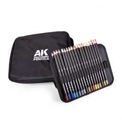 Weathering Pencil: Full Range Cloth Case with a Zipper