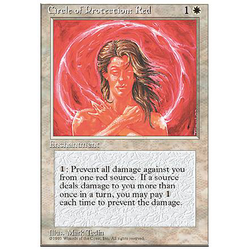 Magic löskort: 4th Edition: Circle of Protection: Red