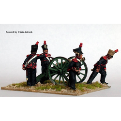 French Foot Artillery Firing 6pdr