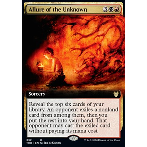 Magic löskort: Theros: Beyond Death: Allure of the Unknown (alternative art)