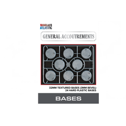 32mm Textured Bases (3mm Bevel) (24)