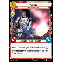 Star Wars: Unlimited Löskort: Twilight of the Republic: Jesse, Hard-Fighting Patriot (Foil)