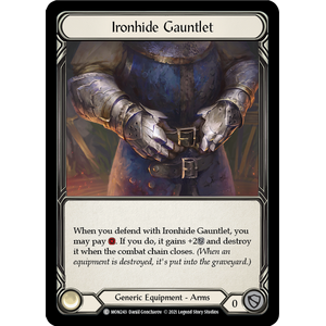 FaB Löskort: Monarch 1st Edition: Ironhide Gauntlet (Cold Foil)