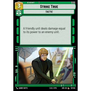 Star Wars: Unlimited Löskort: Spark of Rebellion: Strike True