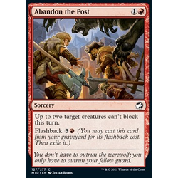 Magic löskort: Innistrad: Midnight Hunt: Abandon the Post