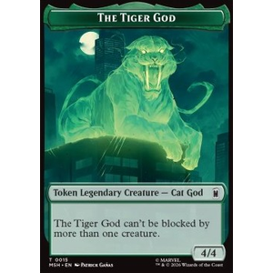 Magic löskort: Marvel Super Heroes: The Tiger God Token (G 4/4) // Sturdy Shield Token