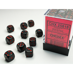 Opaque: Black/red (36-dice set)
