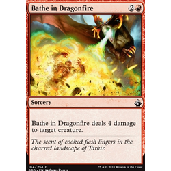 Magic löskort: Battlebond: Bathe in Dragonfire