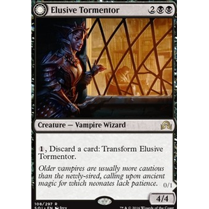 Magic löskort: Shadows over Innistrad: Elusive Tormentor (Prerelease Foil)