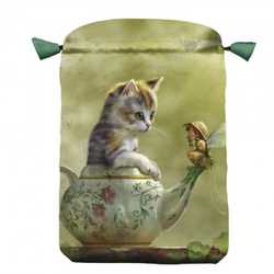 Fantasy Cats Satin Bag for Tarot Cards (160 x 225 mm)