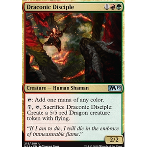 Magic löskort: Core Set 2019: Draconic Disciple