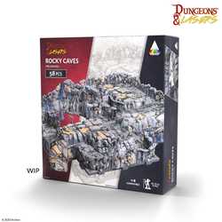 Dungeons & Lasers: Rocky Caves PrismaCast™ Pre-Painted Terrain