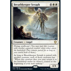Magic löskort: Commander: Innistrad: Crimson Vow: Breathkeeper Seraph (alternative art)