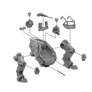 Konflikt '47 United States M3A2 Pondskater Scout Walker (metal/resin)