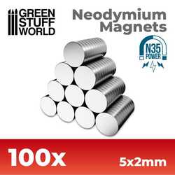 Neodymium Magnets 5x2mm (100) (N35)