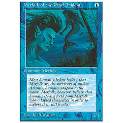 Magic löskort: 4th Edition: Merfolk of the Pearl Trident