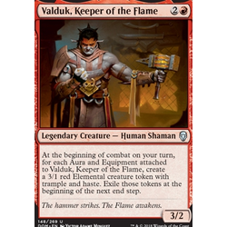 Magic löskort: Dominaria: Valduk, Keeper of the Flame (Foil)