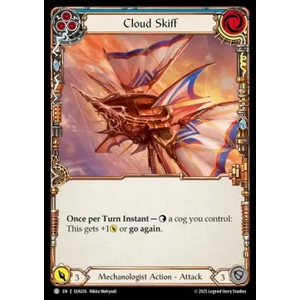 FaB Löskort: High Seas: Cloud Skiff (Blue) (Rainbow Foil)