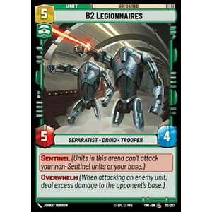 Star Wars: Unlimited Löskort: Twilight of the Republic: B2 Legionnaires