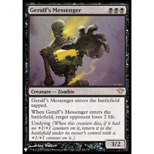 Magic löskort: The List: Geralf's Messenger