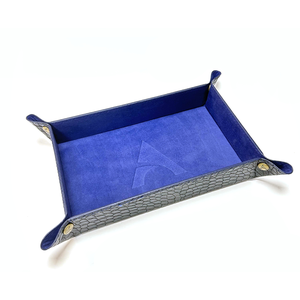 Alphaspel: Rectangular Dice Tray Dragonskin - Dark Blue