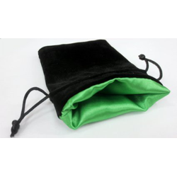 5" x 8" Velvet Bag Green inside/Black outside