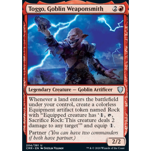 Magic löskort: Commander Legends: Toggo, Goblin Weaponsmith