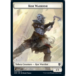 Magic löskort: Zendikar Rising: Kor Warrior Token