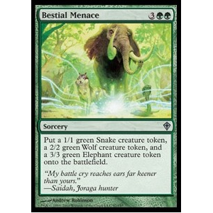 Magic löskort: Worldwake: Bestial Menace