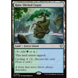 Magic löskort: Magic: Commander: Lorwyn Eclipsed: Rain-Slicked Copse