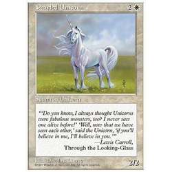Magic löskort: 5th Edition: Pearled Unicorn