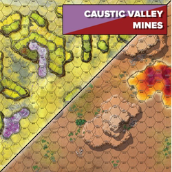 Battletech:Neoprene Battle Mat Alien Worlds Caustic Valley/Mines