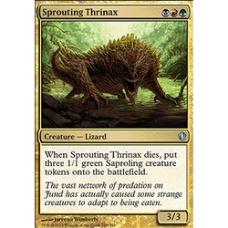 Magic löskort: Commander 2013: Sprouting Thrinax