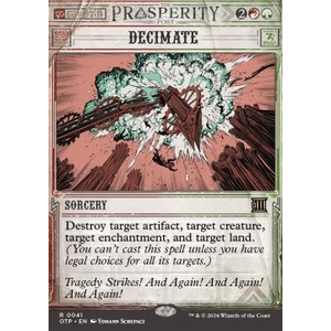 Magic löskort: Breaking News: Decimate