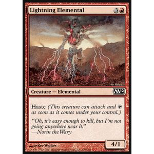 Magic löskort: Magic 2012: Lightning Elemental