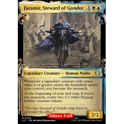 Magic löskort: Commander: The Lord of the Rings: Tales of Middle-earth: Faramir, Steward of Gondor (Silver Foil)