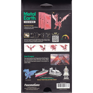 Metal Earth: Premium Red Dragon 3D Metal Model Kit