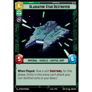 Star Wars: Unlimited Löskort: Spark of Rebellion: Gladiator Star Destroyer