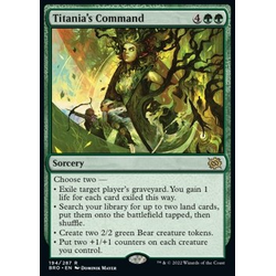 Magic löskort: The Brothers' War: Titania's Command (Foil)