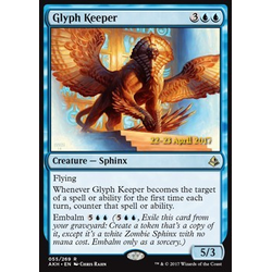 Magic löskort: Amonkhet: Glyph Keeper (Prerelease Foil)