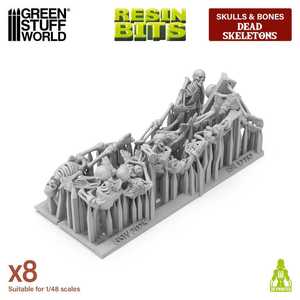 3D printed set - Dead Skeletons (1:48) (8)