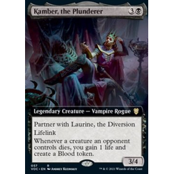 Magic löskort: Commander: Innistrad: Crimson Vow: Kamber, the Plunderer (V.2) (alternative art)