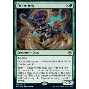 Magic löskort: Adventures in the Forgotten Realms: Ochre Jelly (Foil)