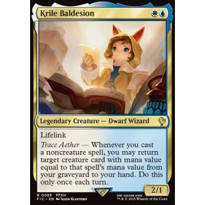 Magic löskort: Magic: The Gathering - FINAL FANTASY: Commander: Krile Baldesion