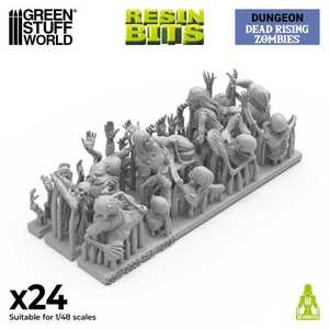 3D printed set - Dead Rising Zombies (1:48) (24)