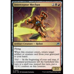 Magic löskort: Edge of Eternities: Interceptor Mechan (Foil)