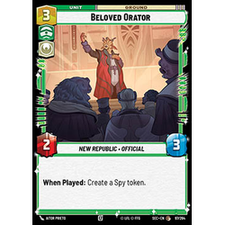 Star Wars: Unlimited Löskort: Secrets of Power: Beloved Orator