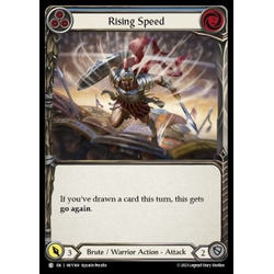 FaB Löskort: Heavy Hitters: Rising Speed (Blue) (Rainbow Foil)