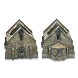 Tabletop-Art: Destroyed Normandy Church - 15mm